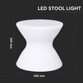 Kép 2/9 - V-TAC RGB színváltós akkus LED kisszék - SKU 40231