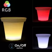 Kép 4/7 - V-TAC RGB színváltós akkus LED virágcserép - SKU 40211