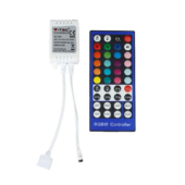 Kép 1/7 - V-TAC RGB+W LED szalag vezérlő távirányítóval 12/24V - SKU 3326