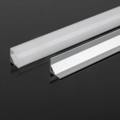 Kép 1/3 - V-TAC sarok alumínium LED szalag profil fehér fedlappal 2m - SKU 10322