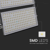 Kép 2/8 - V-TAC SHP 500W LED reflektor, 135 Lm/W, 1 méter kábel, természetes fehér - SKU 23089