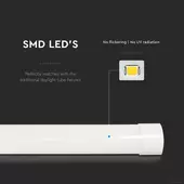 Kép 6/8 - V-TAC Slim LED lámpa 120cm 30W hideg fehér 155lm/W, 60cm kábellel - SKU 20364