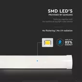Kép 4/8 - V-TAC Slim LED lámpa 120cm 40W hideg fehér 120 Lm/W - SKU 20352