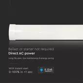 Kép 5/8 - V-TAC Slim LED lámpa 120cm 40W hideg fehér 120 Lm/W - SKU 20352