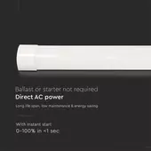 Kép 5/8 - V-TAC Slim LED lámpa 120cm 40W hideg fehér, 120 Lm/W - SKU 8049