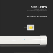 Kép 4/8 - V-TAC Slim LED lámpa 120cm 40W természetes fehér, 120 Lm/W - SKU 8048