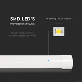 V-TAC Slim LED lámpa 150cm 38W hideg fehér 155lm/W, 75cm kábellel - SKU 20367