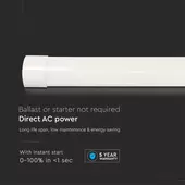 Kép 7/8 - V-TAC Slim LED lámpa 150cm 38W természetes fehér 155lm/W, 75cm kábellel - SKU 20366