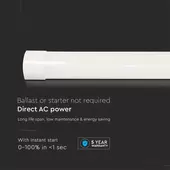 Kép 5/8 - V-TAC Slim LED lámpa 30cm 10W hideg fehér 120 Lm/W - SKU 20346