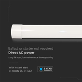 Kép 4/7 - V-TAC Slim LED lámpa 30cm 10W meleg fehér 100 Lm/W - SKU 20344