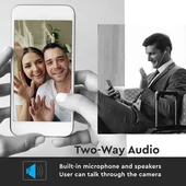 V-TAC Smart kültéri IP65 3MP biztonsági dóm kamera, mikrofonnal - SKU 8988