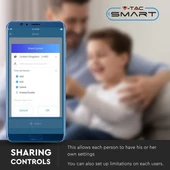 V-TAC Smart - okostelefonnal kapcsolható, WiFi-s, vízálló, fali aljzat - SKU 8414