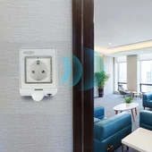 V-TAC Smart - okostelefonnal kapcsolható, WiFi-s, vízálló, fali aljzat - SKU 8414