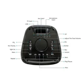 V-TAC Soundor 100W Bluetooth hangszóró LED világítással - SKU 8982
