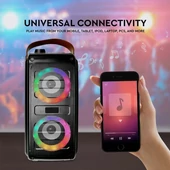 V-TAC Soundor 20W Bluetooth hordozható hangszóró LED világítással, 2x3 inch - SKU 6664