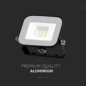 V-TAC SP-széria LED reflektor 10W hideg fehér, fekete ház - SKU 10010