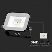 Kép 4/10 - V-TAC SP-széria LED reflektor 10W meleg fehér, fekete ház - SKU 9898