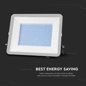 V-TAC SP-széria LED reflektor 200W természetes fehér, fekete ház, 1 méter kábellel - SKU 10027