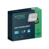 Kép 1/10 - V-TAC SP-széria LED reflektor 20W hideg fehér, fekete ház - SKU 10016