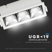 Kép 7/12 - V-TAC süllyeszthető 12° mélysugárzó LED lámpa 12W természetes fehér - SKU 974
