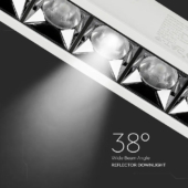 Kép 3/14 - V-TAC süllyeszthető 38° mélysugárzó LED lámpa 20W természetes fehér - SKU 995