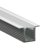 Kép 1/2 - V-TAC süllyeszthető alumínium LED szalag profil fehér fedlappal 2m, 5mm-es LED szalaghoz - SKU 2904