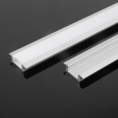 Kép 1/3 - V-TAC süllyeszthető alumínium LED szalag profil fehér fedlappal 2m - SKU 10320