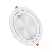 Kép 1/9 - V-TAC süllyeszthető LED SMD mélysugárzó lámpa 10W meleg fehér, 100 Lm/W - SKU 21839