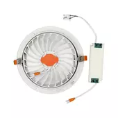 Kép 8/10 - V-TAC süllyeszthető LED SMD mélysugárzó lámpa 20W meleg fehér, 90 Lm/W - SKU 21842