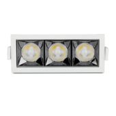 Kép 9/12 - V-TAC süllyeszthető LED SMD mélysugárzó lámpa UGR&lt;19 CRI&gt;90 12W 12° hideg fehér - SKU 973