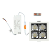 Kép 10/13 - V-TAC süllyeszthető LED SMD mélysugárzó lámpa UGR&lt;19 CRI&gt;90 16W 12° hideg fehér - SKU 976