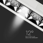 Kép 3/14 - V-TAC süllyeszthető LED SMD mélysugárzó lámpa UGR&lt;19 CRI&gt;90 20W 12° hideg fehér - SKU 979