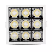 Kép 9/13 - V-TAC süllyeszthető LED SMD mélysugárzó lámpa UGR&lt;19 CRI&gt;90 36W 12° hideg fehér - SKU 982