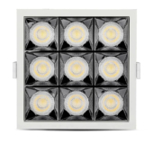 Kép 12/13 - V-TAC süllyeszthető LED SMD mélysugárzó lámpa UGR&lt;19 CRI&gt;90 36W 38° hideg fehér - SKU 997