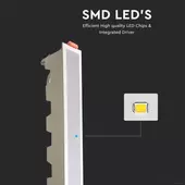 Kép 3/6 - V-TAC süllyeszthető mennyezeti hosszúkás LED panel 30W hideg fehér - SKU 6409