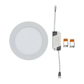V-TAC süllyeszthető mennyezeti kerek LED panel 12W természetes fehér - SKU 4858