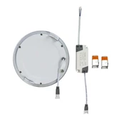 V-TAC süllyeszthető mennyezeti kerek LED panel 12W természetes fehér - SKU 4858