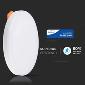 V-TAC süllyeszthető mennyezeti kerek LED panel 24W természetes fehér - SKU 740