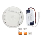 V-TAC süllyeszthető mennyezeti kerek LED panel 6W meleg fehér - SKU 4854