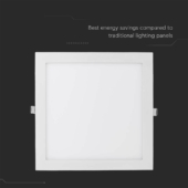 Kép 4/6 - V-TAC süllyeszthető mennyezeti szögletes LED panel 24W hideg fehér - SKU 214889