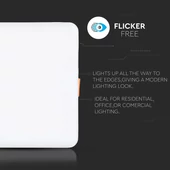V-TAC süllyeszthető mennyezeti szögletes LED panel 24W hideg fehér - SKU 744