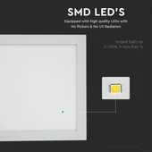 V-TAC süllyeszthető mennyezeti szögletes LED panel 24W meleg fehér - SKU 4887