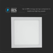 Kép 4/9 - V-TAC süllyeszthető mennyezeti szögletes LED panel 24W meleg fehér - SKU 4887