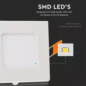 Kép 3/9 - V-TAC süllyeszthető mennyezeti szögletes LED panel 3W hideg fehér - SKU 6297