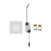 V-TAC süllyeszthető mennyezeti szögletes LED panel 3W természetes fehér - SKU 6296