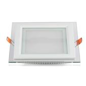 Kép 8/10 - V-TAC süllyeszthető mennyezeti szögletes üveg LED panel 12W hideg fehér - SKU 4741