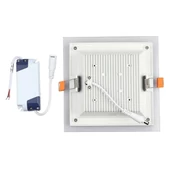 V-TAC süllyeszthető mennyezeti szögletes üveg LED panel 18W természetes fehér - SKU 6280