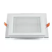 Kép 8/10 - V-TAC süllyeszthető mennyezeti szögletes üveg LED panel 6W meleg fehér - SKU 4738