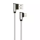 Kép 1/6 - V-TAC szürke, USB - Micro USB 1m hálózati kábel - SKU 8636