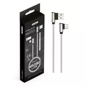 Kép 2/7 - V-TAC szürke, USB - Type-C 1m hálózati kábel - SKU 8639